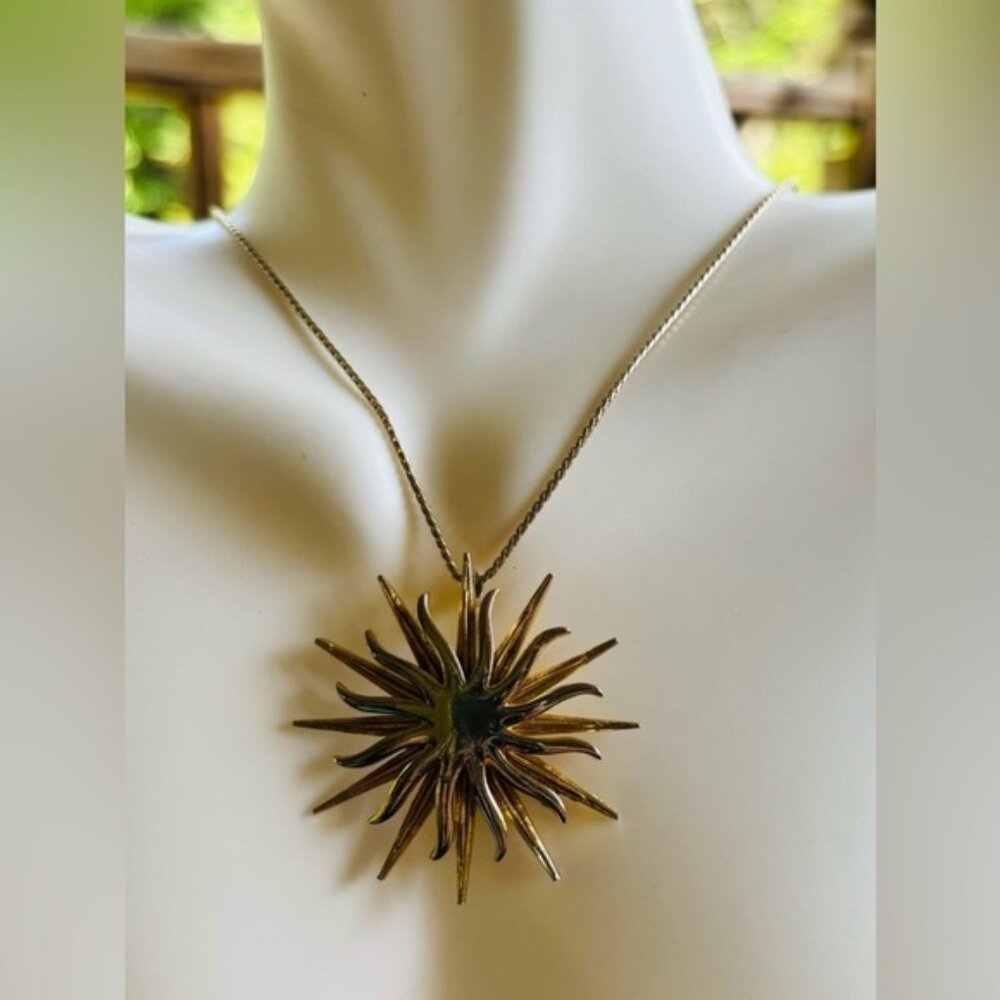 Vintage DOrlan sunburst necklace